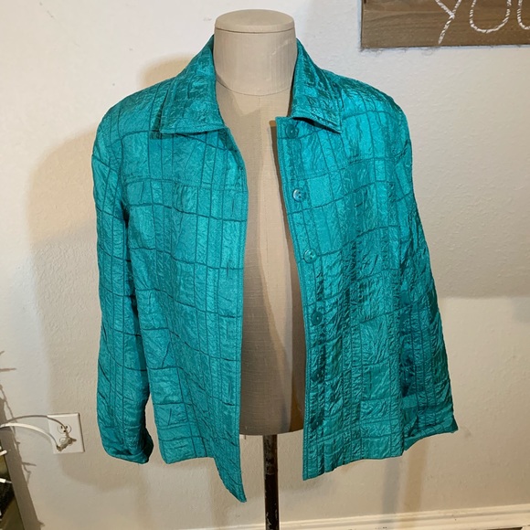 erin london Jackets & Blazers - Erin London womens lined teal jacket